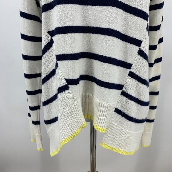 Splendid Striped Sweater Womens M Medium 5% Cashmere Blend Drop Shoulder *READ - Picture 7 of 16